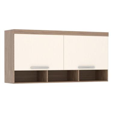 Imagem de Ponte Modulada Aérea Casal 2 Portas 167cm Avelã Com Areia