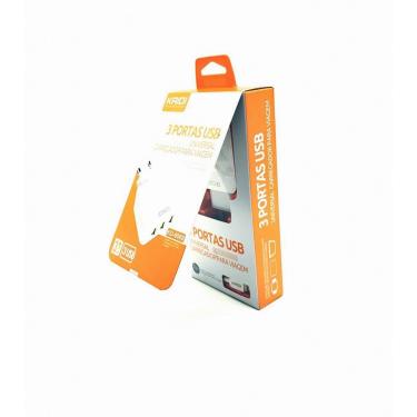 Imagem de Carregador De Parede 3 Entradas Kaidi Kd-606S Com Cabo