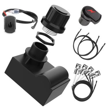 Imagem de G511-0055-W1 Kit de substituição de ignição para charbroil Grill Ignitor, módulo de ignição eletrônica e 2 botões de ignição de grelha de pressão com fios para sistemas de ignição Charbroil Surefire,