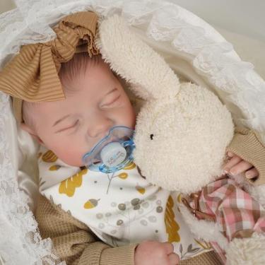Imagem de Boneca Reborn Baby Doll realista de 17 polegadas para menino/menina re
