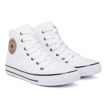 Imagem de Tenis all Botinha Tradicional Convencional Unissex Original (Branco, BR, Adulto, Faixa Numérico, 34, 35)