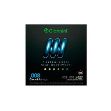 Imagem de Encordoamento Giannini P-guitarra Niquel 0.008 Geegst.8 [f108]