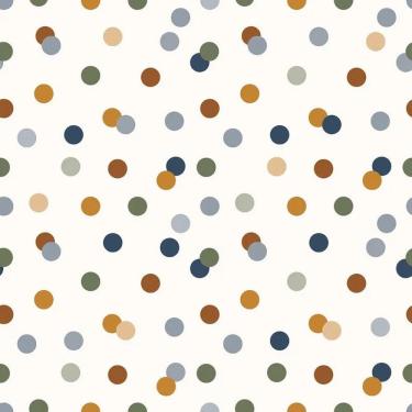 Imagem de Papel De Parede Revoada Confete Vinho, Bege, Marinho E Verde 4418