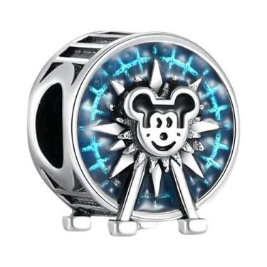 Imagem de Charm De Prata Esterlina 925 Da Disney Para Pulseira Mickey Minnie, Be
