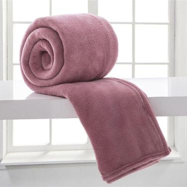 Imagem de Cobertor Manta Aconchego Queen Ultrasoft Dupla Face - Rosê - 100% Poliéster