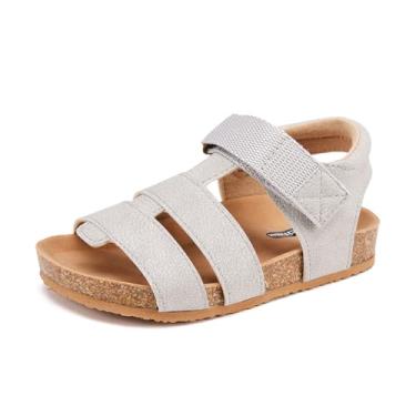 Imagem de BMCiTYBM Sandálias para bebês meninas meninos sapatos respiráveis infantis de verão antiderrapante 6 9 12 16 18 24 meses, 1 cinza, 10 Toddler