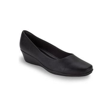 Imagem de Sapato Scarpin Feminino Piccadilly Anabela 143133 Joanete Preto, 38, P