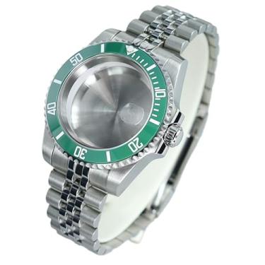 Imagem de FEIYASHI Caixa de relógio GMT/SUB de aço impermeável de 40 mm para NH35/NH36 Miyota8215 ETA2824 Movimento Mostrador de 28,5 mm, Capa inferior sólida 3, For Miyota8215 8205 Movement, Capa de relógio de