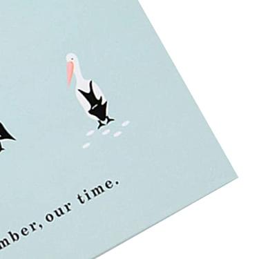 Imagem de Naroote Álbum de Fotos Autoadesivo Com 3 Anéis para Scrapbook, álbum de Fotos Autoadesivo para Namoradas e Amigos, Livro de Imagens Gravável Com Design Premium, 1 Unidade (Pelicano Azul)