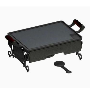 Imagem de Rechaud a Álcool Ferro Alça Silicone Preta com Espiriteira