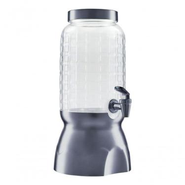 Imagem de Suqueira Com Torneira E Suporte 3,6lt Wave Luxo Chumbo