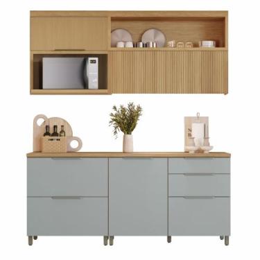 Imagem de Armário De Cozinha Completa 100% MDF 4 Portas 4 Gavetas Mariah Nesher,