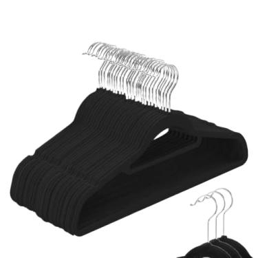 Imagem de Cabides Veludo Adulto Para Roupas Ultrafino Resistente Antideslizante Rotação(25)