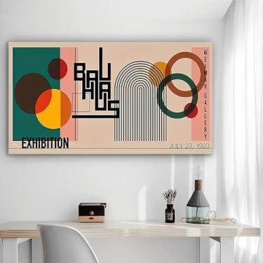 Imagem de Pintura abstrata arte de parede em tela rústica - Pôster sem moldura de 30 x 61 cm - Decoração de casa e escritório para sala de estar, quarto, cozinha e café