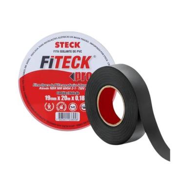 Imagem de Fita Isolante Preta Steck 20 Metros 750V 0.19mm SFT1820