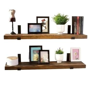 Imagem de 6 Grandes Prateleiras Industriais Com Decoração De Nichos De Ferro(KIT 1 PRATELEIRA ENVELHEC 60CM)