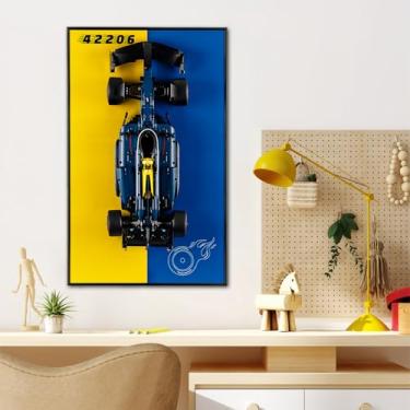 Imagem de BrickSoul Display Wallboard Compatible with Lego Oracle Red Bull Racing RB20 F1 42206 Race Car Model Kit, Adult Collectibles for Car Wall Mount Display Lovers, Not 42206 Model(31.5x19.7in)