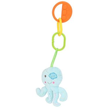 Imagem de Siwoted carrinho de bebê berço pendurado chocalhos brinquedos mordedor anéis dentição brinquedos bonito polvo boneca para 3 meses acima infantil