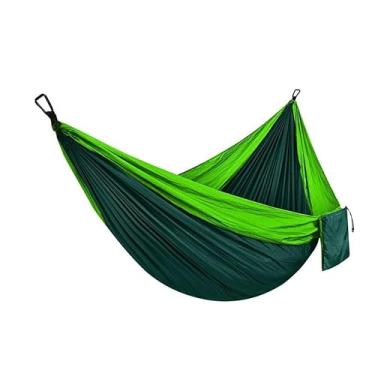 Imagem de Rede De Dormir Em Nylon, Adequada Para Acampar, Pescar, Usar Na Fazenda E Aventuras Ao Ar Livre(VERDE)