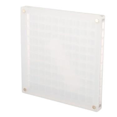 Imagem de aqxreight Caixa de Exibição de Concha Magnética, Acrílico Transparente, Coleção de Concha, Estojo de Armazenamento para Pedras, Bugigangas, Joias, 100 Grades Decorativas, um Serviço Prático, (100