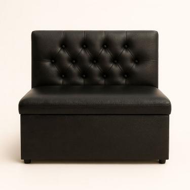 Imagem de Canto alemão 120x45 Enconso Captone Premium Corino ou Suede Para Apartamento Pequeno