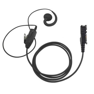 Imagem de PZYPYM Fone de ouvido Xpr 3300e de dois fios Xpr3500e giratório em forma de C com microfone Walkie Talkie Fone de ouvido Ptt para Motorola xpr3500 xpr3300 xpr3300e xpr 3500 3500e 3300 Rádio