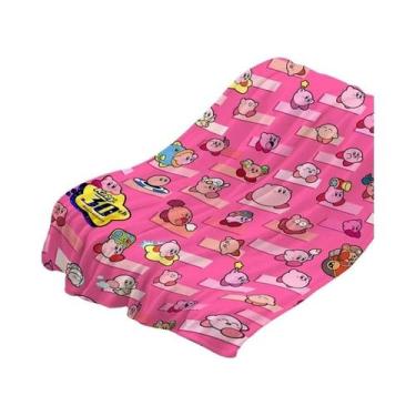 Imagem de Cobertor De Sofá Quente E Macio De Fleece K-Kirbys, Microfibra Adoráve