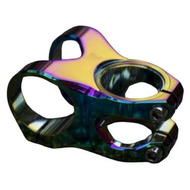 Imagem de Mesa de guidão curta para MTB 31,8x35mm em liga de alumínio para bicicletas de corrida, downhill e estrada.(Rainbow)