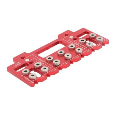 Imagem de Generic Ferramenta de Modelo de Instalação de Maçaneta de Armário, Modelo de Perfuração de Dobradiça de Porta de Liga de Alumínio Durável para Instalação de Porta de Armário, Conjunto de 5 Peças