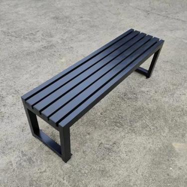 Imagem de LOERSS Banco de costas nuas, banco de pátio sem costas, banco ao ar livre, bancos de pátio, banco de jardim, para varanda, praia ao ar livre, banho de sol, pátio, piscina, quintal, gramado, móveis ao