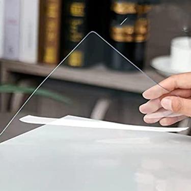 Imagem de LOERSS Tapetes transparentes e espessos para piso baixo, tapete de cadeira de escritório para piso de madeira, tapete de cadeira de escritório para tapetes, tapete protetor de piso grande