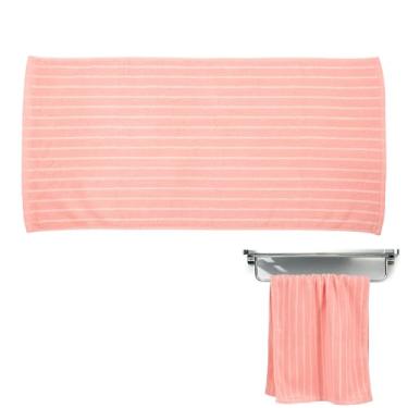 Imagem de Conjunto de toalhas de banho, toalha esportiva de viagem engrossada de algodão, toalhas de secagem rápida altamente absorventes para casa, hotel, banheiro, praia, natação, banho, ioga, mochila (rosa)