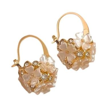 Imagem de Brinco Elegante De Flor De Zircônia Para Mulheres, Joias De Moda Para 