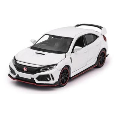 Imagem de Miniatura C/ Luz e Som Honda Civic Type R RMZ City 1/32, Branco