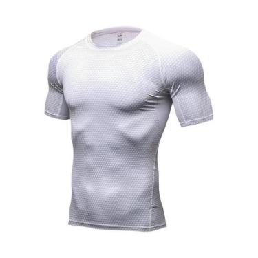 Imagem de Camiseta De Compressão Masculina De Secagem Rápida Para Treino, Academ