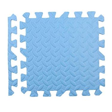 Imagem de 12 peças de Tapete Espuma EVA Tapetes Intertraçáveis Playground Quebra-Cabeça Antiderrapante com Borda Finalização Fácil Montar e Desmontar Amortecimento Superior Conforto para Sala Estar Quarto Varan