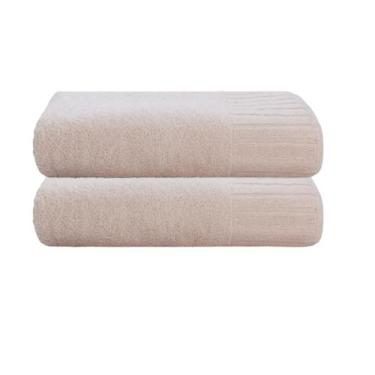 Imagem de kit de 2 Toalhas de Banho Grossa 500g/m² Camesa 100% Algodão, Rosa