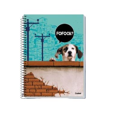 Imagem de Caderno Universitário Escolar Grande Vida de Pet Coleção 2026 1 Matéria 80 Folhas Meme Brasileiro Memes BR Tamanho 20 x 27,5 cm (Fofoca)