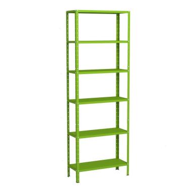 Imagem de Estante Aço 6 Prateleiras Livros Cozinha Quarto Eaf013 Verde.