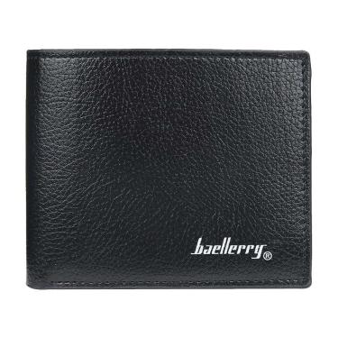 Imagem de Carteira Masculina Porta Documentos Preta Pu Cartão Cnh