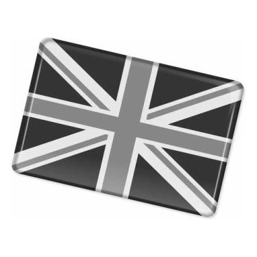 Imagem de Adesivo Bandeira Inglaterra Resinado Preto/branco Bd46 - STARPAC