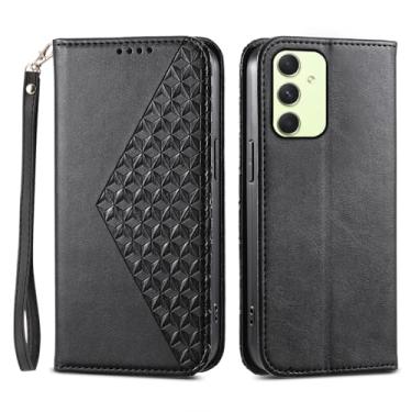 Imagem de Asuwish Capa de telefone para Samsung Galaxy A54 5G capa carteira com protetor de tela de vidro temperado flip alça de pulso suporte para cartão de crédito suporte robusto celular A545G A 54 54A 4G G5