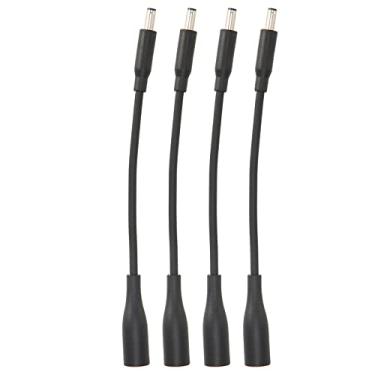 Imagem de Generic Cabo Conversor Adaptador DC Leve e Portátil para Laptop Power Plug and Play, 4 Pacotes Preto 7,4x5,0mm a 4,5x3,0mm Cabo Adaptador para