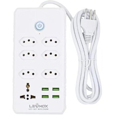 Imagem de Extensão 2M 6 Tomadas + Tomada Universal e 4 USB