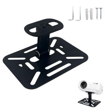 Imagem de NVRTTRR Suporte de projetor, suporte de mesa e teto, suporte de projetor de teto, rotação ajustável de 180 graus, juntas universais duplas (suporte de mesa de mini projeção)