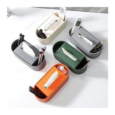 Imagem de Mesa de centro multifuncional moderna, mesa de jantar, gaveta de lenços, controle remoto, caixa de armazenamento de lenços de mesa para sala de estar (verde)