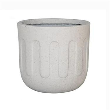 Imagem de Vaso simples de cimento, vasos de flores redondos, para uso interno, grandes plantas verdes, vasos de plantas, sala de estar, varanda, bonsai decorativo para uso interno e externo (pequeno)