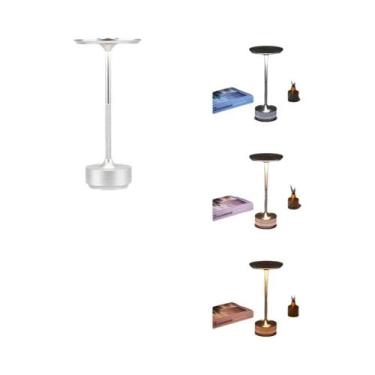 Imagem de Luminária De Mesa LED Recarregável Com Sensor De Toque, Luz Noturna Se