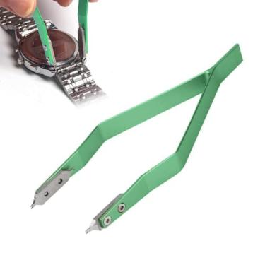 Imagem de Pinças em forma de V, ferramentas de reparo de removedor de pinças de relógio de liga de alumínio, ferramentas de acessórios de reparo de relógio de metal, para manutenção de relógios e reparadores de