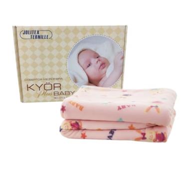 Imagem de Cobertor Bebê Antialérgico Grosso Kyor Plus Baby (Coelhinha Familia)